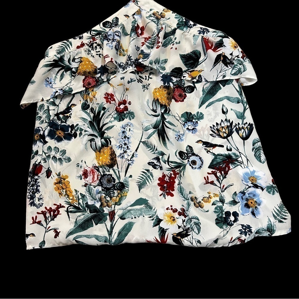 Banana Republic Halter Strapless Flower Print blouse Size XS - Picture 3 of 7